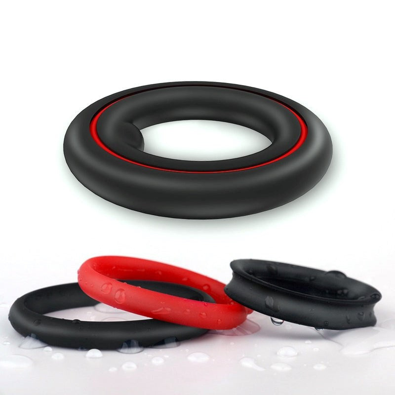 S Hande Prower Ring Silicone Cock Ring Three Sizes Medical Grade - - Stretchy Cock Rings