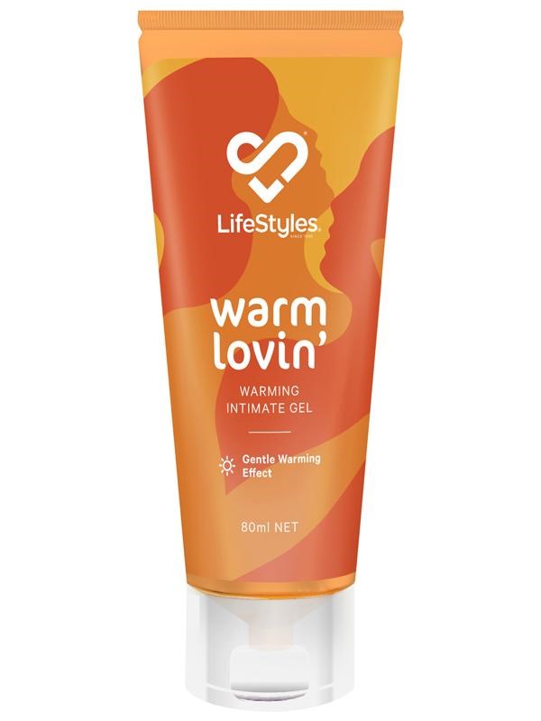 Lifestyles Warm Lovin Warming Intimate Gel 80ml - - Delay and Excite Sprays