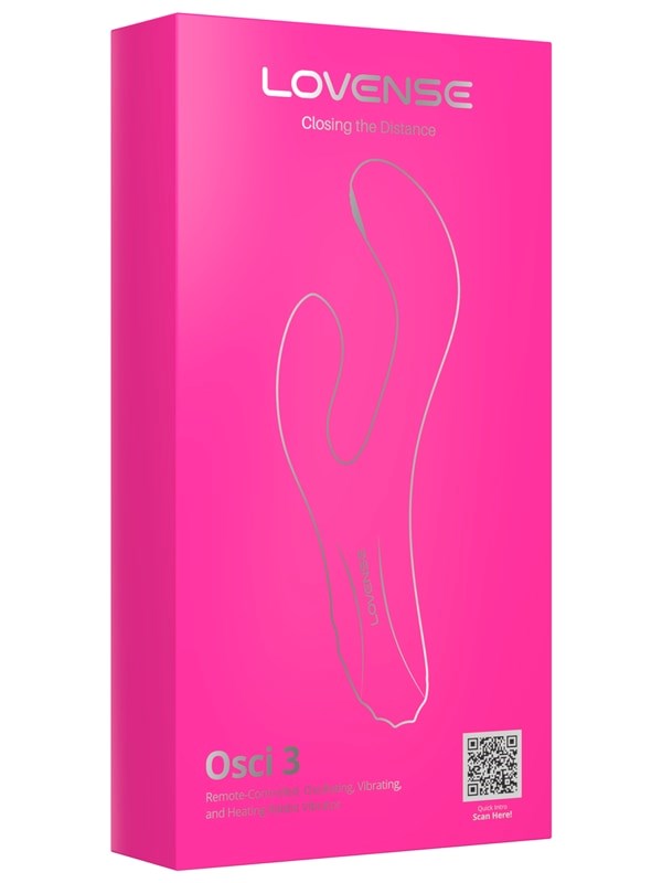 Lovense Osci 3 Vibrating and Heating Rabbit Vibrator with App Control - - Rabbit Vibrators