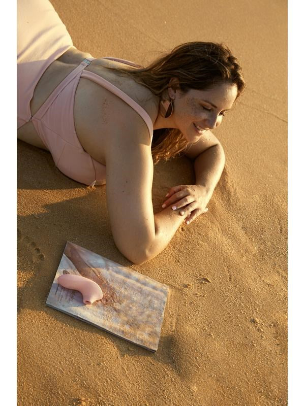 Svakom Pulse Lite Neo Pale Rosette Clitoral Stimulator with Pulse Technology - - Clit Ticklers and Pulsators