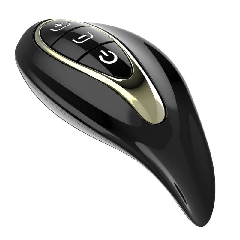 BDStyle Vibrating Buckle Cock Ring With Thrusting Butt Plug - - Vibrating Cock Rings