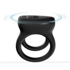 BDStyle Wireless Double Vibrating Mens Love Ring - - Vibrating Cock Rings