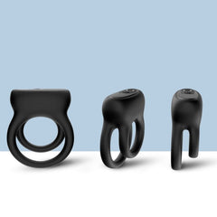 BDStyle Wireless Double Vibrating Mens Love Ring - - Vibrating Cock Rings