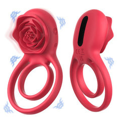 BDStyle Petal Shaped 9 Functions Vibrating Penis Ring - - Vibrating Cock Rings
