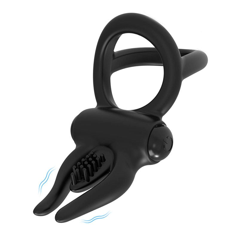 BDStyle Multi Functions Cock Ring With Vibrating Clit Stimulator - - Vibrating Cock Rings