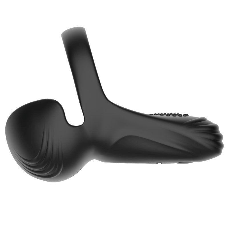BDStyle Hoden Trinity Silicone Cock Ring with Taint Stimulator - - Vibrating Cock Rings
