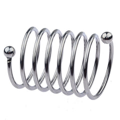 BDStyle Spring Style 6 Circle Mens Metal Glans Ring - - Steel Cock Rings