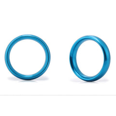 BDStyle Aluminum6 Round Erection Enhancer Cock Ring Medium - - Steel Cock Rings