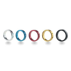 BDStyle Colorful Sex Delay Aluminum Mens Cock Ring Medium - - Steel Cock Rings