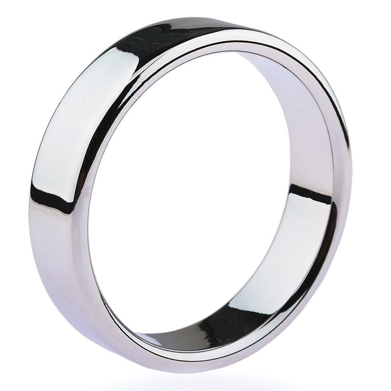BDStyle Chrome Stainless Steel Mens Cock Ring 1.2cm Height - - Steel Cock Rings