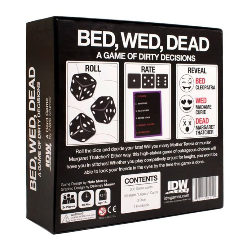 IDW Games Bed Wed Dead A Game Of Dirty Decision Adult Party Game - - Sex Games, Coupons and Tricks