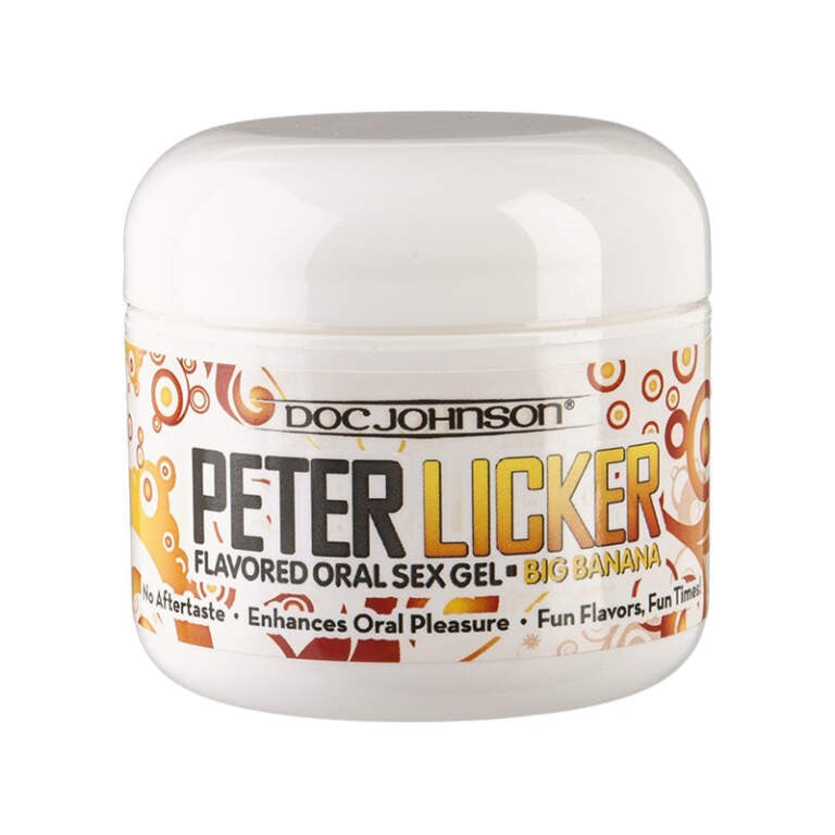 Doc Johnson Peter Licker Flavoured Oral Sex Gel Big Banana Water Soluble - - Massage Oils and Lubricants