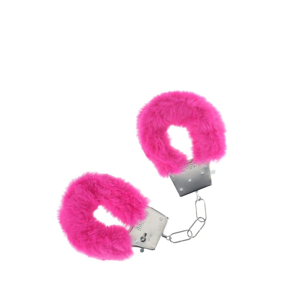 Shots Toys OUCH Classic Fluffy BDSM Handcuffs with Comfort Padding - - Cuffs And Restraints
