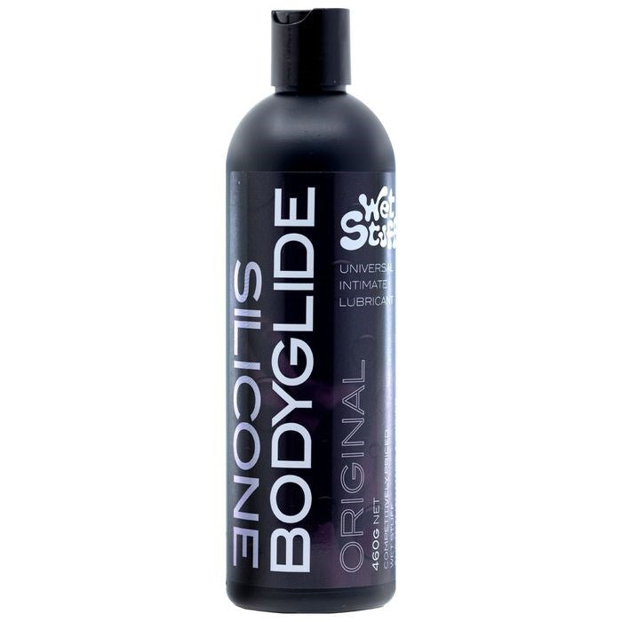 Gel Works Wet Stuff Original Adult Silicone Lubricant Disk Top Bottle 460g - - Silicone Based Lubes