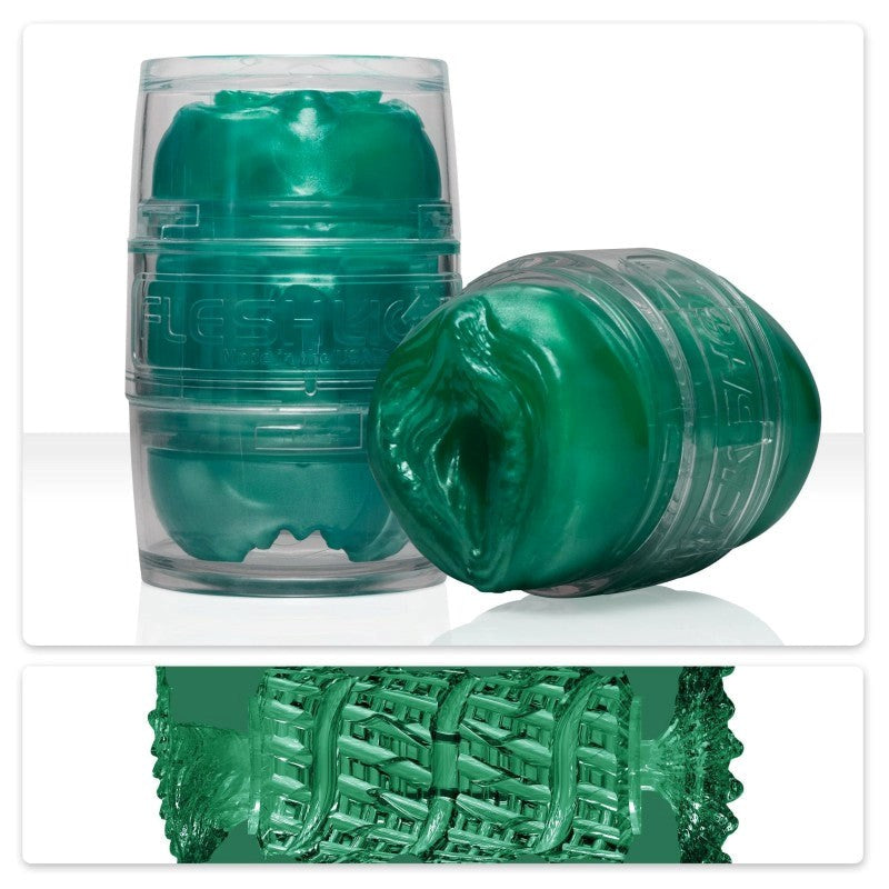 Fleshlight Quickshot Alien Green Metallic Lady and Butt Male Masturbator - - Fleshlight Male Masturbators