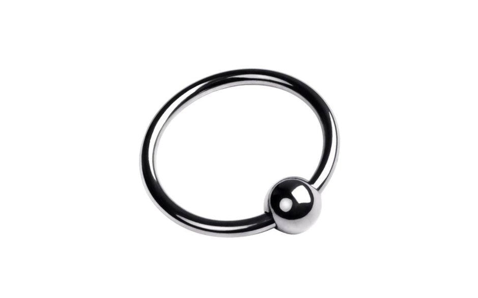 ToyFa Metal Male Penis Head Ring 25mm Penis Head Stimulation - - Steel Cock Rings