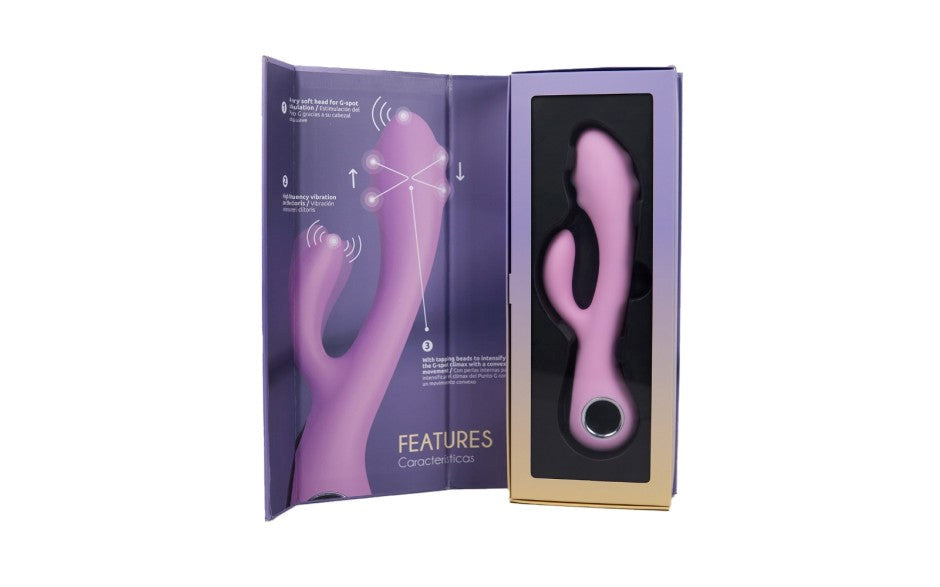RAW Raw Majestic Lucile Pro USB 10 Mode G Spot Rabbit Vibrator Pink - - Rabbit Vibrators