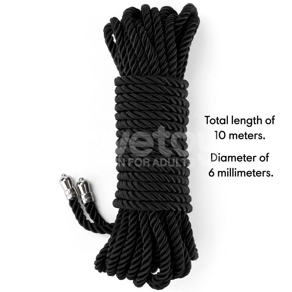 Lovetoy Rebellion Reign Silky Bondage Play Rope 10 Metre Premium Polyester - - Cuffs And Restraints
