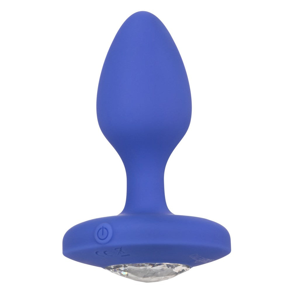 California Exotics Cheeky Gems Rechargeable Vibrating Anal Plug Purple - - Butt Plugs
