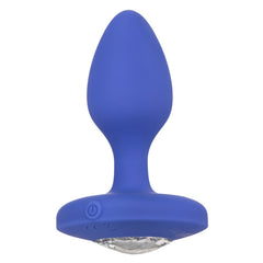 California Exotics Cheeky Gems Rechargeable Vibrating Anal Plug Purple - - Butt Plugs