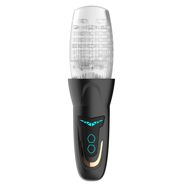 Amovibe Dragon Pro Rechargeable Rotating Male Masturbator Black - - Masturbators and Strokers