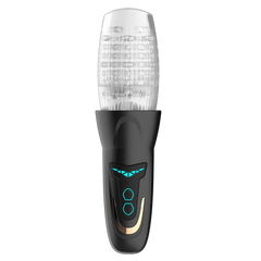 Amovibe Dragon Pro Rechargeable Rotating Male Masturbator Black - - Masturbators and Strokers