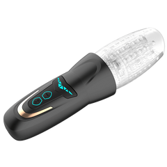 Amovibe Dragon Pro Rechargeable Rotating Male Masturbator Black - - Masturbators and Strokers