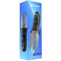 Amovibe Dragon Pro Rechargeable Rotating Male Masturbator Black - - Masturbators and Strokers