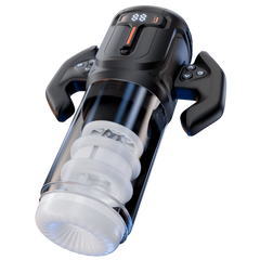 Amovibe Turbo Thrusting and Rotating Male Masturbator Black - - Masturbators and Strokers