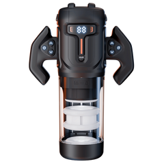 Amovibe Turbo Thrusting and Rotating Male Masturbator Black - - Masturbators and Strokers