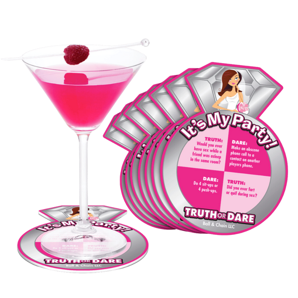 Bride To Be Truth or Dare Novelty Coaster - - Party Gifts and Novelties