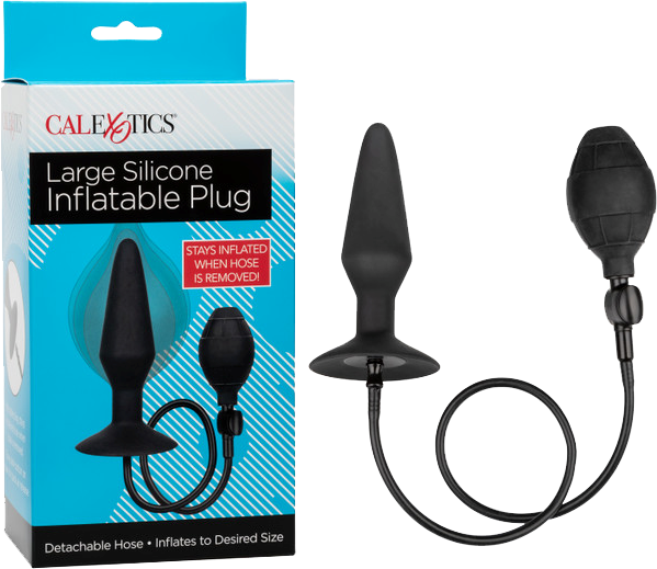California Exotics Silicone Inflatable Butt Plug Large - - Butt Plugs