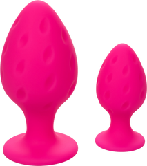 California Exotics Cheeky Body Safe Silicone Anal Plug Pink - - Butt Plugs