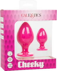 California Exotics Cheeky Body Safe Silicone Anal Plug Pink - - Butt Plugs