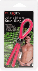 California Exotics Julians Silicone Stud Adjustable Cock Ring - - Stretchy Cock Rings