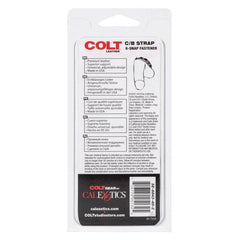 Colt Adjustable 8 Snap Fastener Leather C/B Strap Cock Ring - - Cock Rings