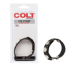 Colt Adjustable 5 Snap Fastener Leather C/B Strap Cock Ring - - Cock Rings