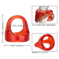 Colt Xl Snug Tugger Stretchy Mens Cock Ring Red - - Stretchy Cock Rings