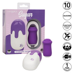 California Exotics Sugar Rush 10 Function Love Eggs Massager Purple - - Love Eggs and Kegel Exercisers