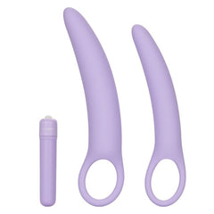 Dr Laura Berman Isabelle Vibrating Silicone Dilator Set Of 2 - - Clit Ticklers and Pulsators