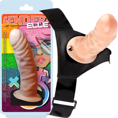 Genderz Elle Realistic Suction Cup Dildo 7.5 Inch Flesh - - Realistic Dildos