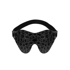 Behave LOVE IS BLIND Drop Pattern BDSM Mask Black - - Masks And Blindfolds