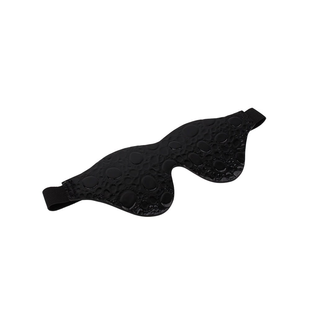 Behave LOVE IS BLIND Drop Pattern BDSM Mask Black - - Masks And Blindfolds