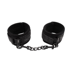 Behave Tempt Him Bondage Play Hand Cuffs Black - - Cuffs And Restraints