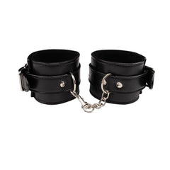 Behave Classic Adjustable Bondage Ankle Cuffs Black - - Cuffs And Restraints