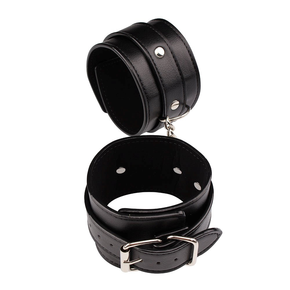 Behave Classic Adjustable Bondage Ankle Cuffs Black - - Cuffs And Restraints
