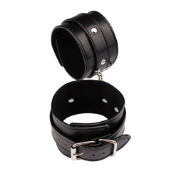 Behave Classic Adjustable Bondage Ankle Cuffs Black - - Cuffs And Restraints