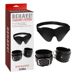 Behave By My Slave Bondage Play Sex Kit Black - - Bondage Kits