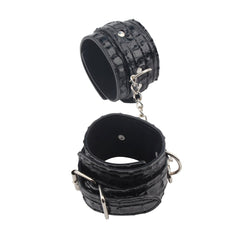 Behave Surrender Fully Adjustable Ankle Restraints Black - - Cuffs And Restraints