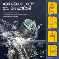 Lust Ripple Temptest Male Masturbator Black - - Masturbators and Strokers